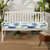 Gardenia Seaglass Floral Outdoor Bench Cushion - 57" - Blue and Green - IMAGE 2