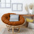 Round Cinnamon Papasan Cushion - 44" - Red - IMAGE 2