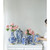 Chinoiserie Floral and Bird Curved Porcelain Vase - 18" - Blue and White - IMAGE 6