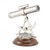 Vintage Style Brass Telescope Compass - 8.75" - Silver and Brown - IMAGE 2