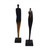 Human Aluminum Statuaries - 23" - Gold and Black - 2ct - IMAGE 3