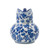 Floral Porcelain Milk Jug - 8.75" - Blue and White