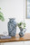 Chinoiseries Urn Porcelain Vase - 24" - White and Blue - IMAGE 4
