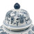 Chinoiserie Ginger Porcelain Lidded Jar - 23.25" - Blue and White