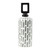 Tall Geometric Square Ceramic Lidded Jar - 16.75" - Gray and White - IMAGE 1