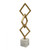 Micha Chain Diamond Statue on Marble Base - 17" - Gold - IMAGE 1