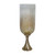 Glass Vase with Base - 17.75" - Gold and Cream - IMAGE 1