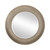 Large Sculpted Frame Round Wall Mirror - 39.25" - Silver - IMAGE 1