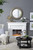 Large Sculpted Frame Round Wall Mirror - 39.25" - Silver - IMAGE 2
