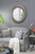 Large Sculpted Frame Round Wall Mirror - 39.25" - Silver - IMAGE 3