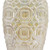 Geometric Iridescent Glaze Ceramic Vase - 20" - Cream