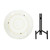 Ceramic Zuri Charger Decoration with Stand - 18" - Black and White - IMAGE 6