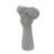 Head with Floral Wreath Bust Cement Vase - 22.75" - IMAGE 5