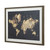 World Map Framed Wall Art - 22.5" x 28.5" - Black and Gold - IMAGE 6