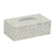 Floral Capiz Rectangular Tissue Box - 9" - White - IMAGE 1