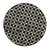 Geometric Capiz Inlay Accent Stool - 19.75" - Black