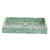 Small Floral Capiz Rectangular Tray with Handles - 15" - IMAGE 6