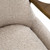 Mid-century Modern Style Birch Wooden Accent Chair - 33.25" - Brown and Beige