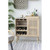 Wine Rack Single Door Cabinet - 30.75" - Beige - IMAGE 3