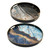 Abstract Marble Round Trays - 18" - Set of 2 - IMAGE 1