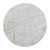 Round Table with Marble Base - 22" - White and Brass Finish - IMAGE 6
