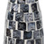 Pearl Mosaic Pattern Bottle Paper Powder Vase - 22.5" - White and Black