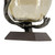 Antique Nickel Hurricane Shade Aluminum Twig Vase - 14.75" - Gold and Brown