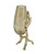 Drawing Glass Flower Vase with Legs - 18" - Gold - IMAGE 4