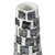 Pearl Mosaic Pattern Bottle Paper Powder Vase - 29.5" - White and Black - IMAGE 3