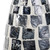 Pearl Mosaic Pattern Bottle Paper Powder Vase - 29.5" - White and Black - IMAGE 4