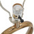 Oval Cut Out Metal Table Lamp with Linen Shade - 28.5" - Beige and Gold - IMAGE 4