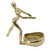 Female Figurine Wine Bottle Holder - 8.5" - Gold