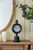 Round Pedestal Table Clock - 14.5" - Black and White