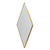 Large Diamond Wall Mirror - 40.5" - Gold