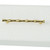 Faux Leather Box with a Bamboo Style Handle - 12.5" - White and Gold
