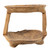 2-Tiered Teak Root Tray - 11.75" - Brown - IMAGE 1