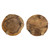 Round Teak Footed Trays - 4" - 2ct