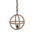 Ceiling Chain Chandelier - 16.25" - Brown - IMAGE 1
