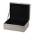 Rectangular Snakeskin Style Boxes with Handle - 10" - Silver - Set of 2 - IMAGE 2