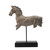 Antique Style Horse Statue On Stand Tabletop Decoration- 17" Brown - IMAGE 1