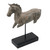 Antique Style Horse Statue on Stand - 17" - Gray - IMAGE 5