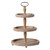 3-Tiered Beaded Round Wooden Tray with Handle - 24.5" - IMAGE 1