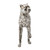 Weathered Style Standing Leopard - 13" - Silver - IMAGE 4