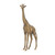 Large Giraffe Statue - 16" - Gold