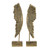 Angel Wing Bookends - 20.25" - Gold - Set of 2 - IMAGE 1