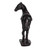 Standing Horse Sculpture Decoration - 9.5" - Red and Bronze Tone