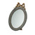 Vintage-Style French Oval Wall Mirror - 15.5" - Gray - IMAGE 1