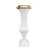 Urn Shaped Vase with Pedestal Base - 11.5" - White and Gold - IMAGE 4