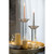 Tall Crystal Decorative Pillar Candle Holder - 13" - IMAGE 4