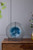 Handcrafted Glass Charger with Stand - 18" - Blue and Clear - IMAGE 2